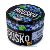 Бестабачная смесь Brusko Medium Черника с Мятой 50г