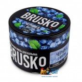 Бестабачная смесь Brusko Strong Черника с Мятой 50г