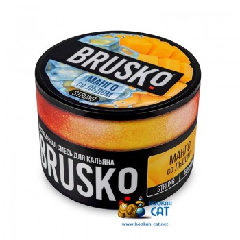 Бестабачная смесь для кальяна Brusko Strong Манго со Льдом (Бруско Стронг) 50г