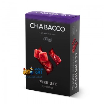 Бестабачная смесь для кальяна Chabacco Grenadine Drops ( Чайная смесь Чабако Гренадин Дропс) Medium 50г