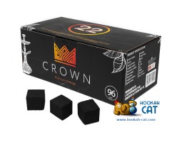 Уголь для кальяна Crown (Краун) 96 шт. (22мм, 1кг)