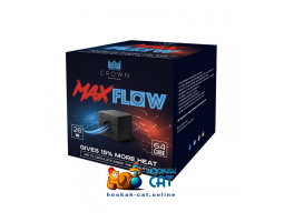 Уголь для кальяна Crown MaxFlow (Краун Максфлоу) 64 шт. (26мм, 1кг)