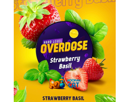 Табак Overdose Strawberry Basil (Клубника Базилик) 100г Акцизный