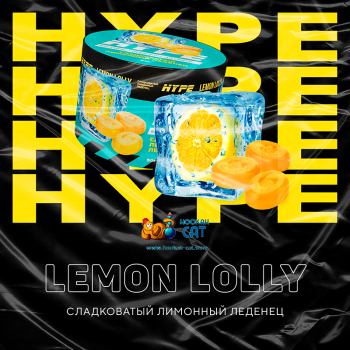 Бестабачная смесь для кальяна Hype Lemon Lolly (Хайп Лимонный Леденец) 50г